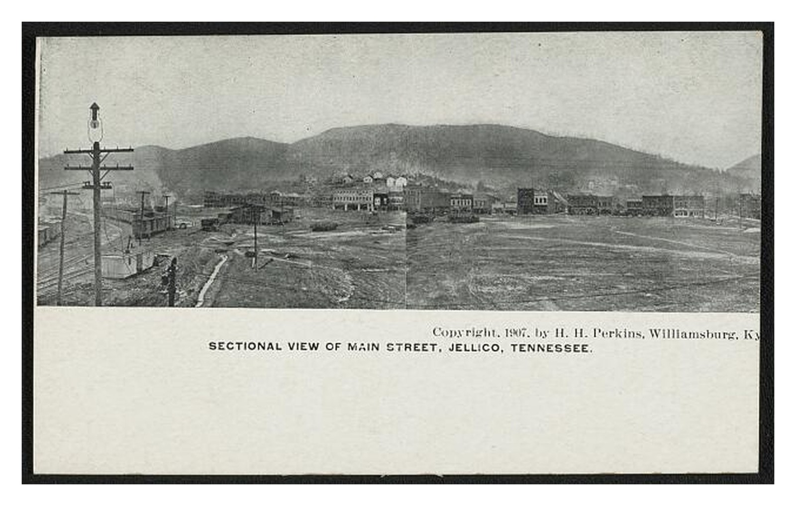 Jellico Tennessee Main Street Standard Postcard