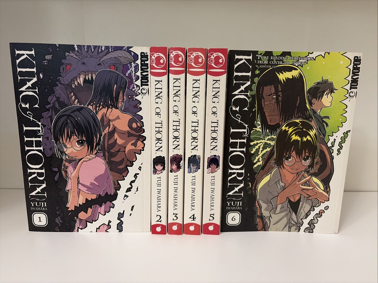 *RARE* King of Thorn Vol 1-6 (1st Printing) English Manga Tokyopop Yuji Iwahara