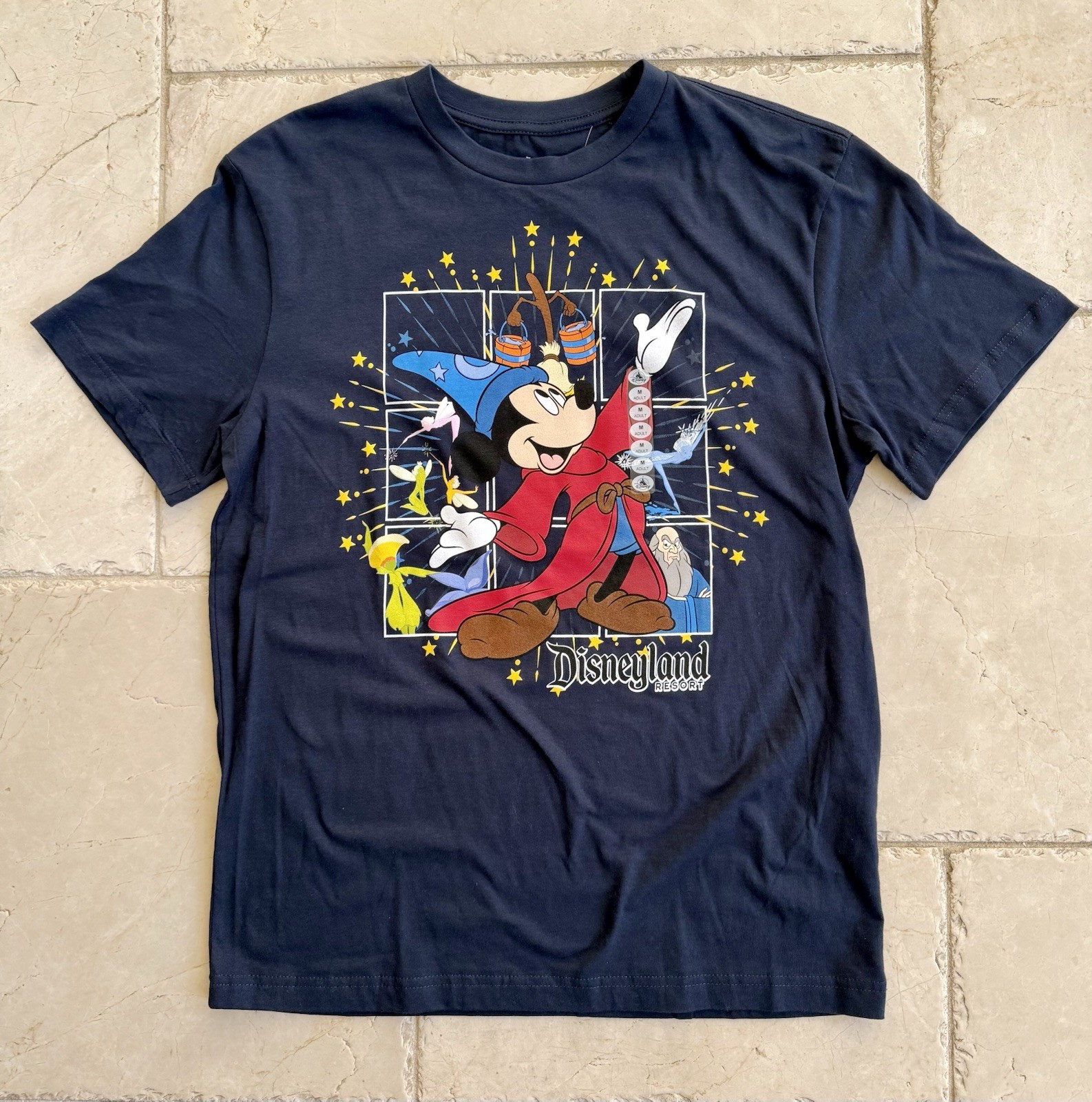 🔥Disney Parks - SORCERER MICKEY - DISNEYLAND - FANTASIA - T-Shirt - XL💥