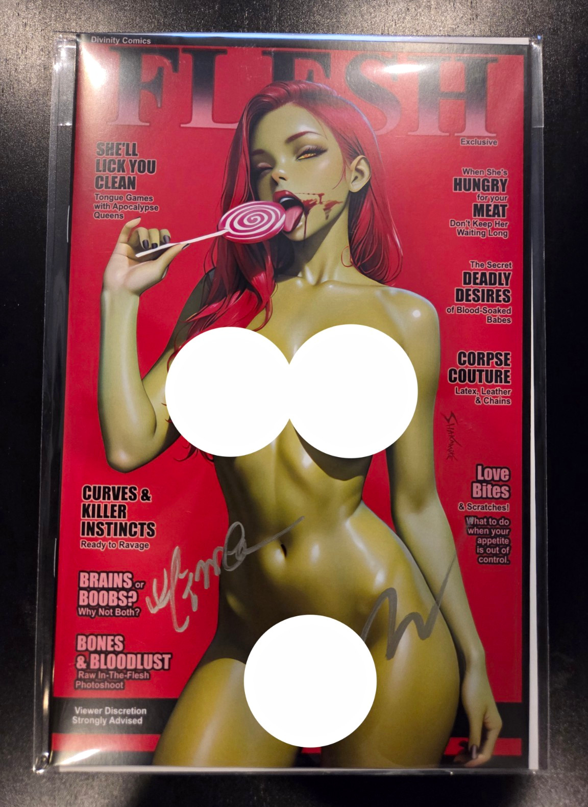 Divinity Comics Dead Sexy Signed Wheeler Garcia Color Comic Naughty Variant
