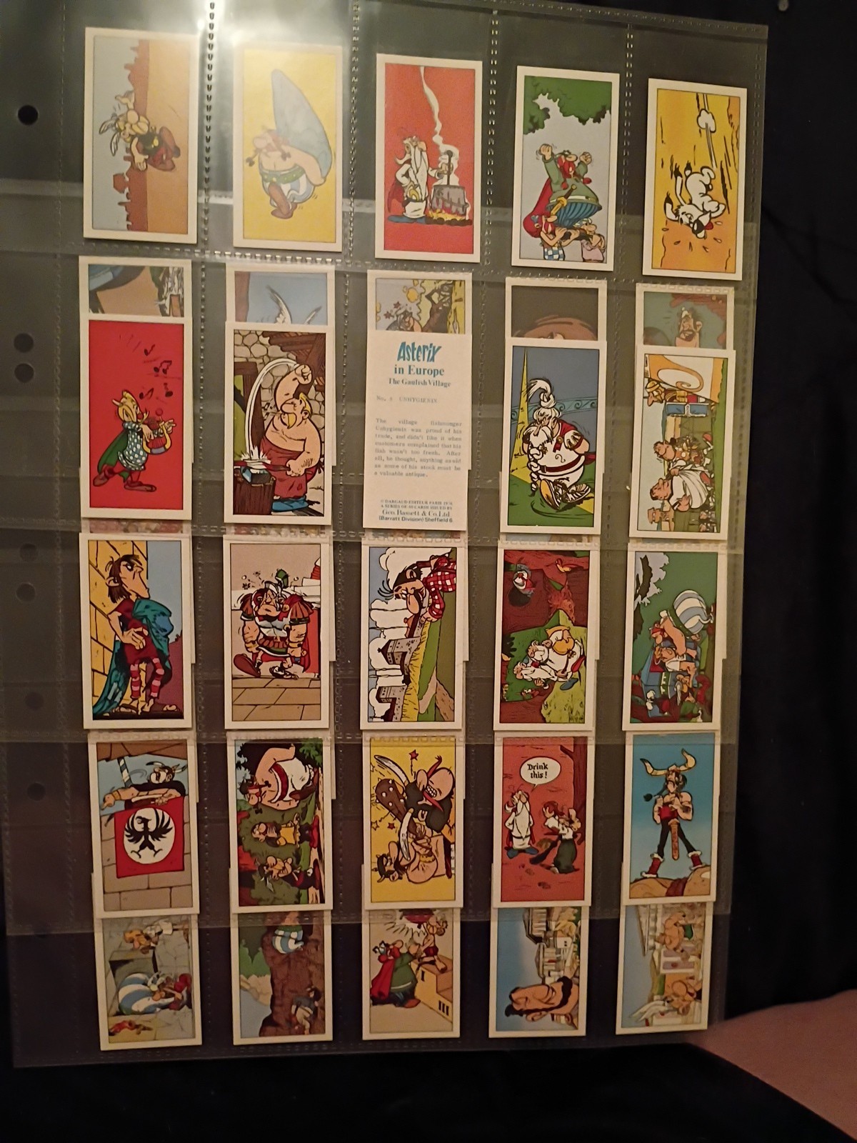 1976 Asterix in Europe (Geo Bassett & Co.) COMPLETE SET of 50 Cards (1-50) MINT