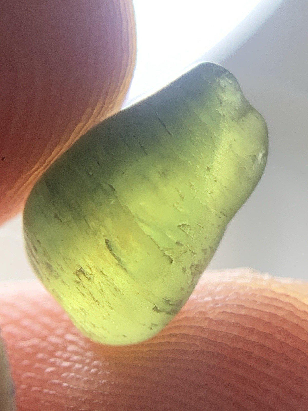 3.50 Crts Amazing nice piece of Green teal sapphire rough piece @madag