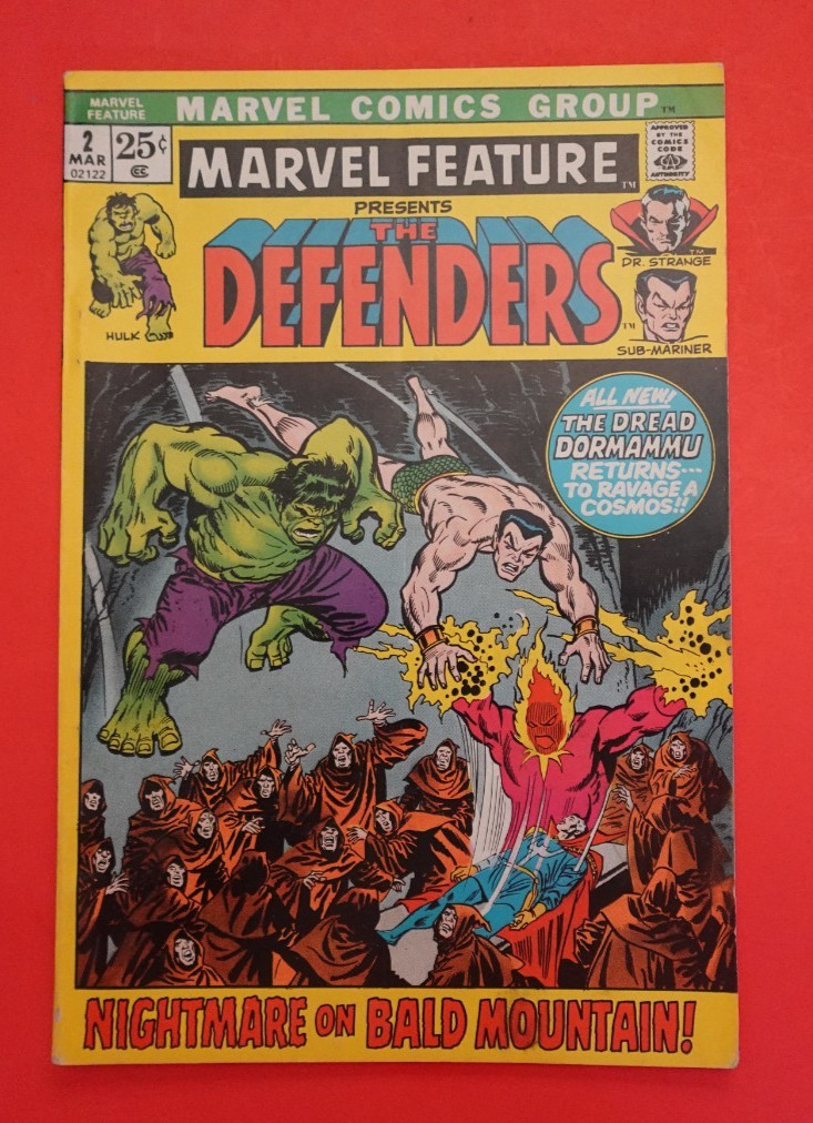1972 THE DEFENDERS #2 COMIC EXCELLENT