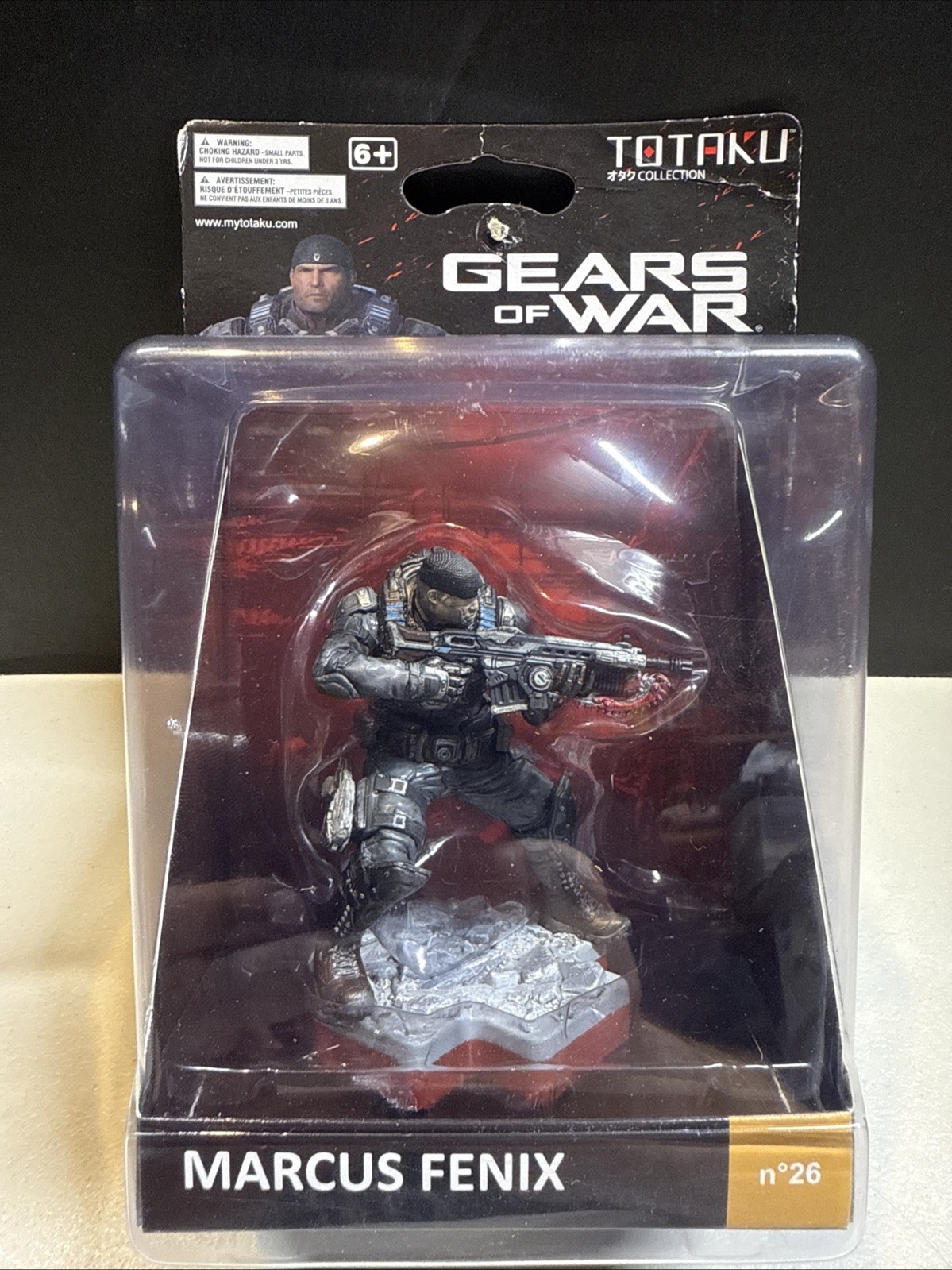 Brand New 1st First Edition Totaku Collection Gears Of War Marcus Fenix Figure