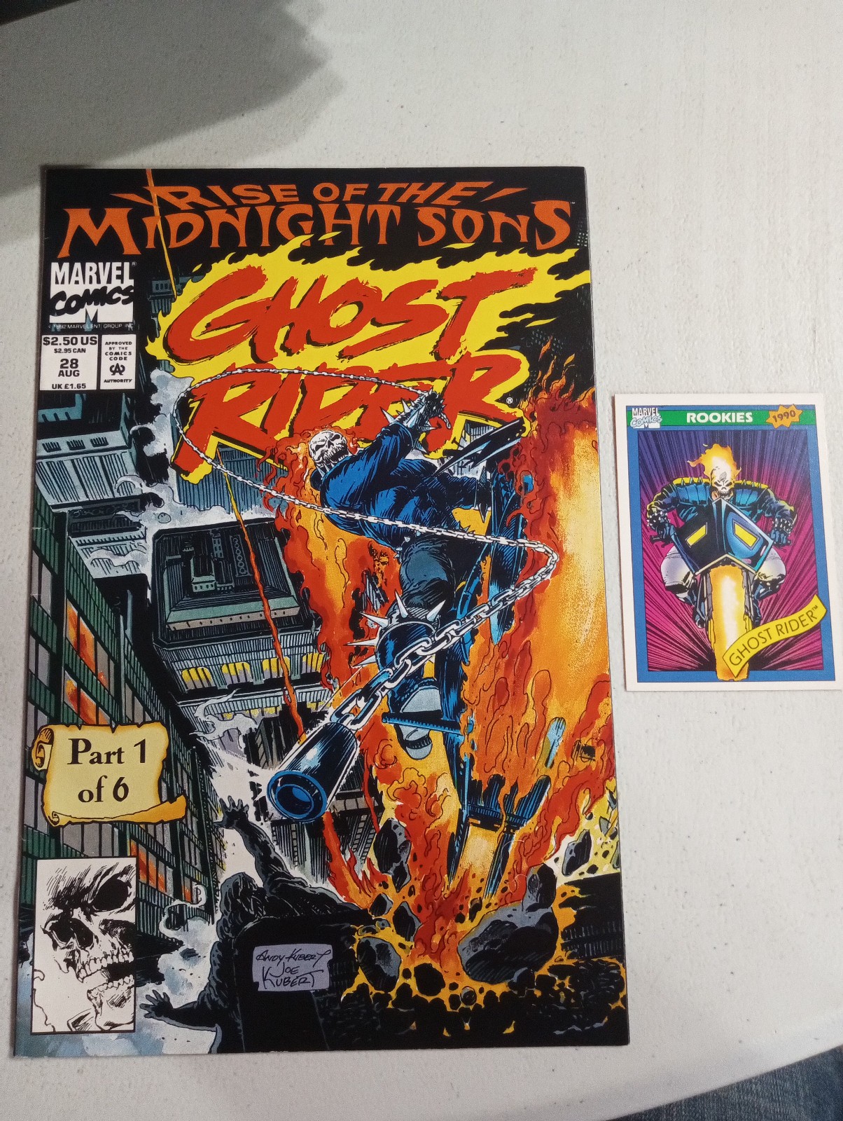 Ghost Rider #28 (Marvel 1992) 🔑 1st App Lilith Rise of the Midnight Sons (B01)
