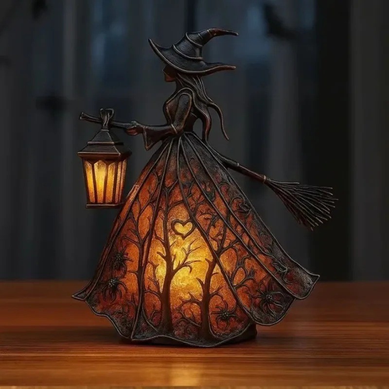 Halloween Witch Lights Halloween Witch Lights Gothic Witch Home Decoration Ornam