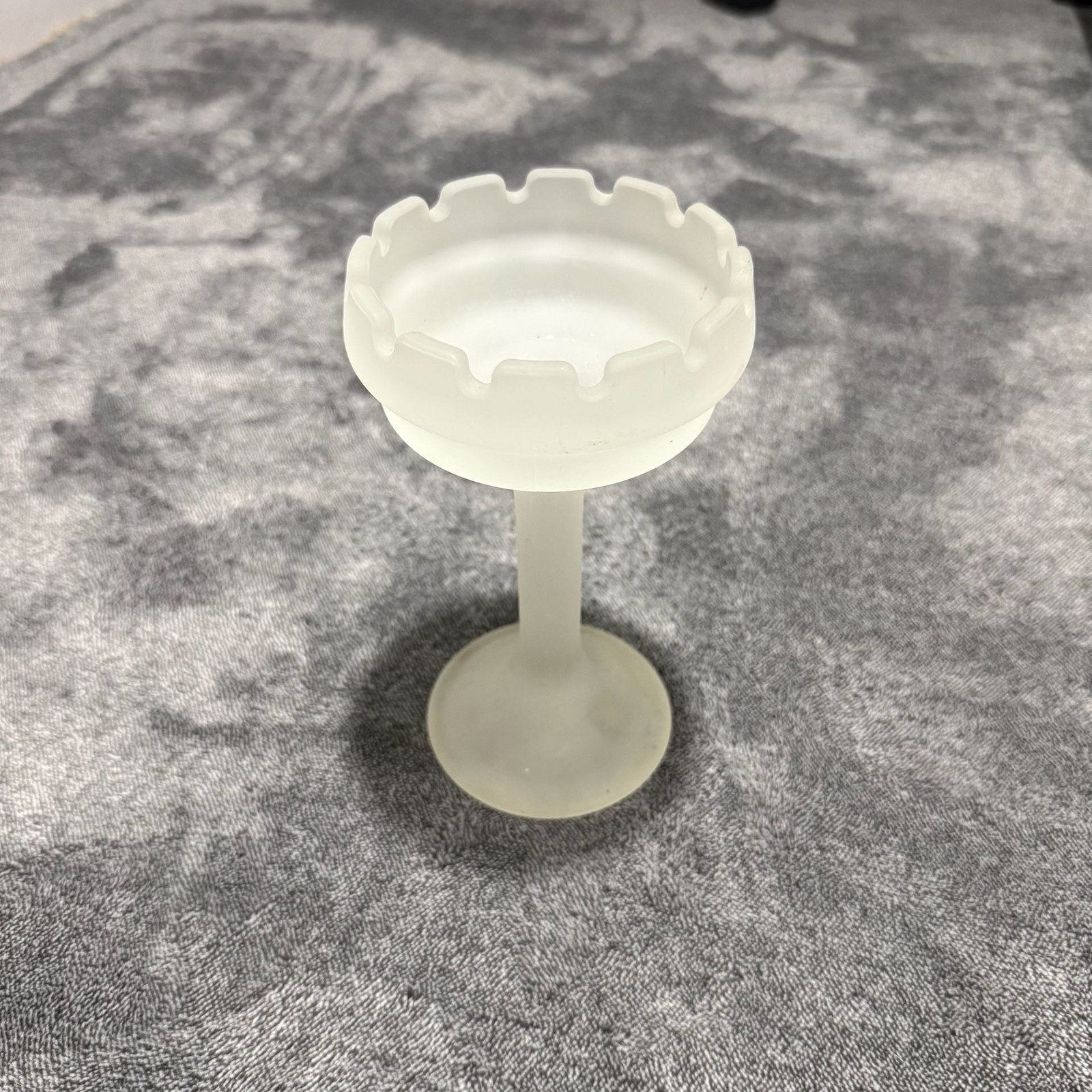 PartyLite Castle Turret Frosted Glass Candle Holder