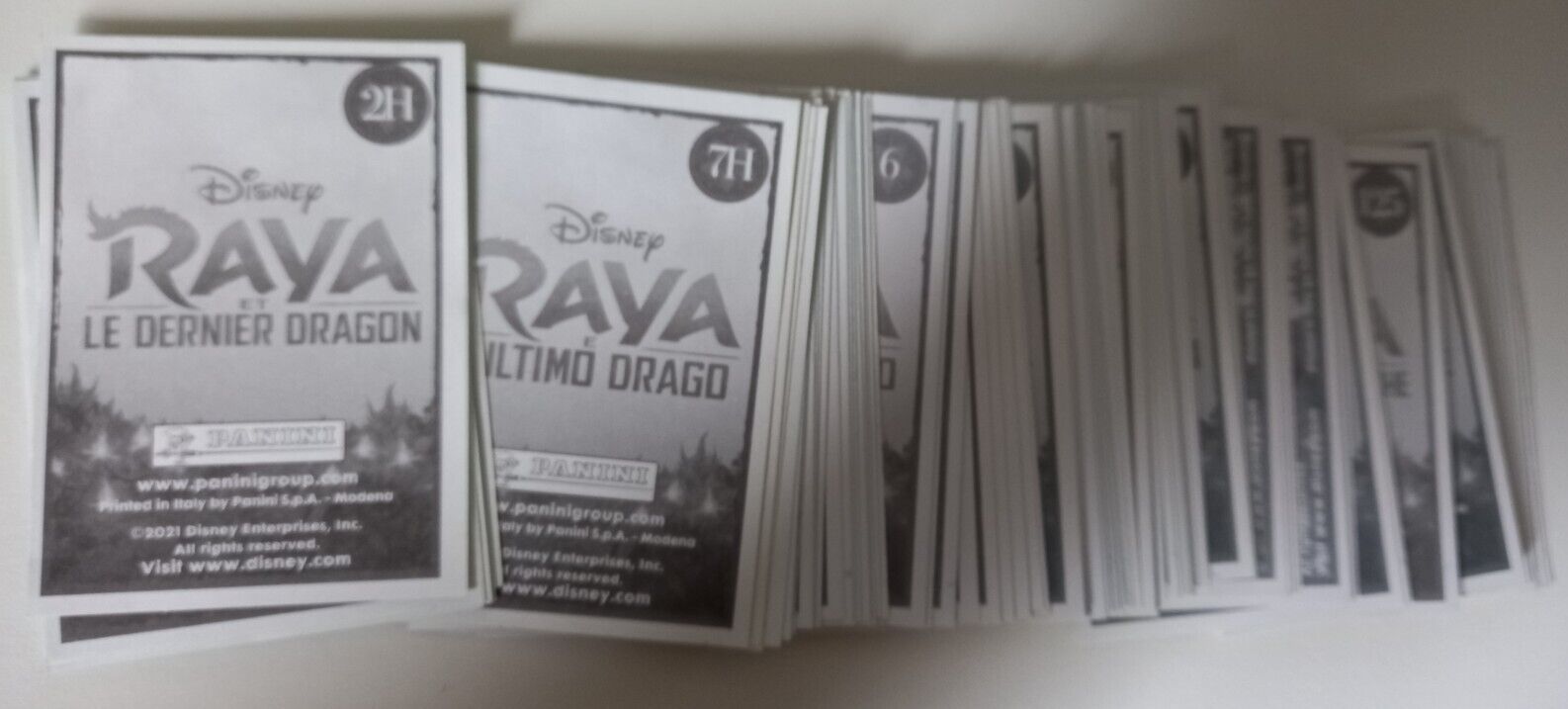 Lot of 10 2021 RAYA the Last Dragon Disney/Panini Choice SP Stickers