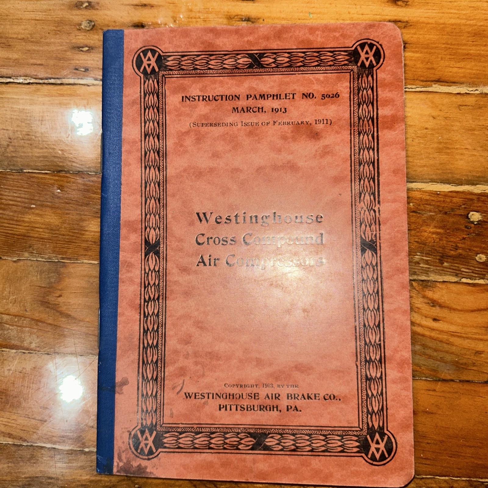 Cross Compound Air Compressors Pamphlet 5026 - Westinghouse 1913