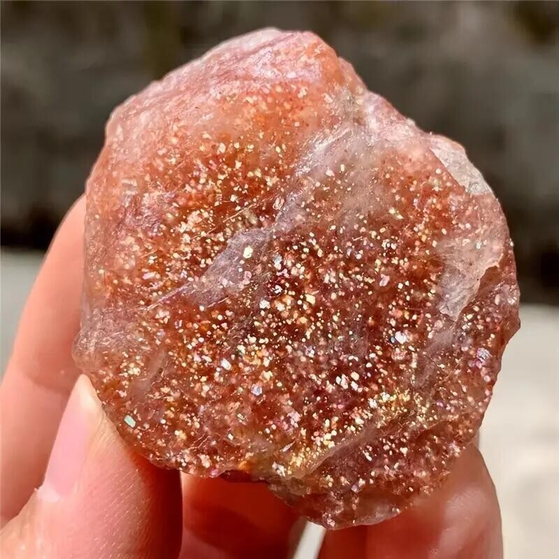 1pc Sun Stone Crystal Natural Raw Stone Reiki Healing Crystal Home Gift