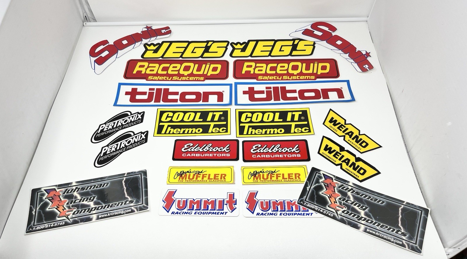 Lot 22 Automotive Racing Car Decals Stickers Jegs Tiliton RaceQuip Man Cave Bar