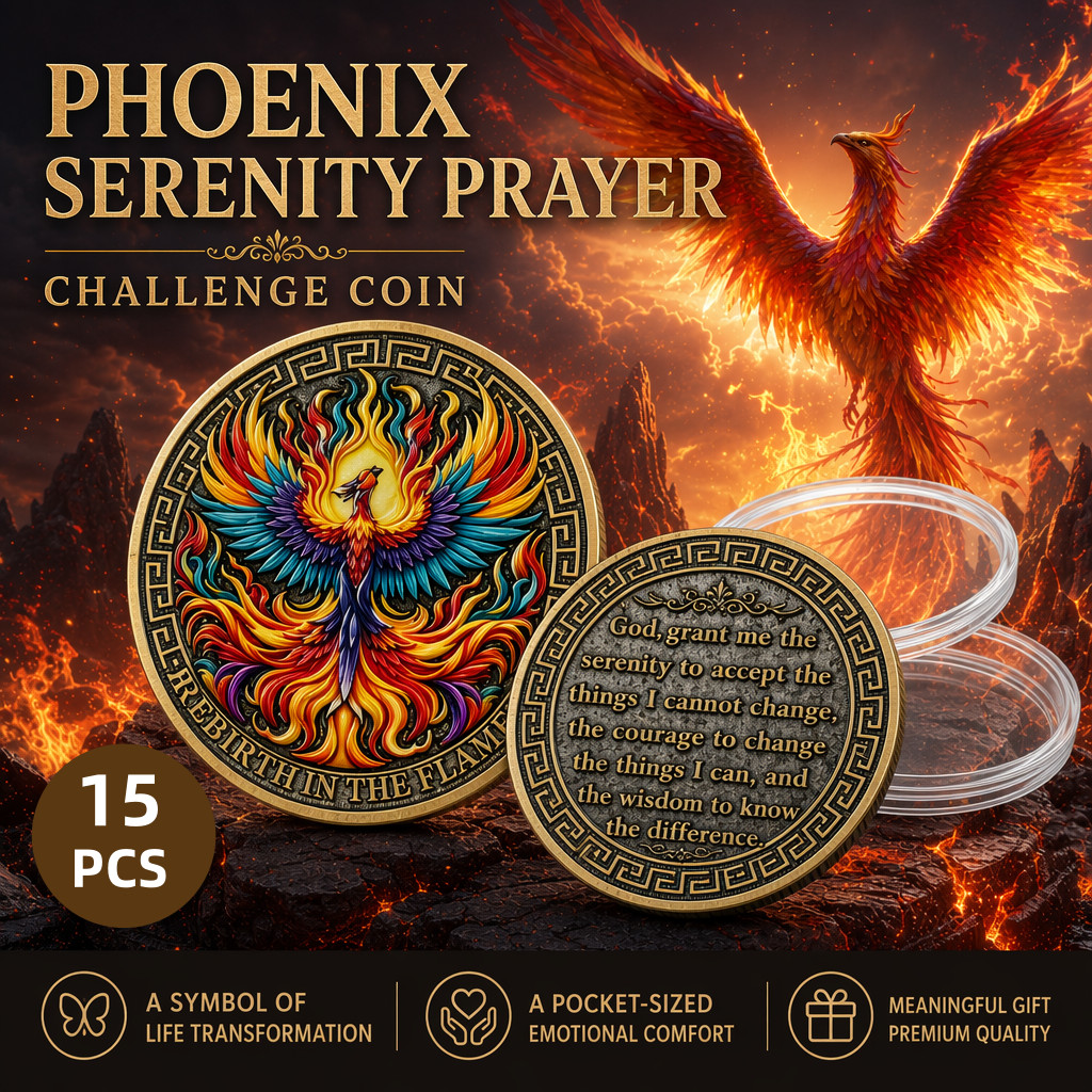 15PCS Phoenix Novelty/ Challenge Coin，Christian Collectible Coin,meaningful gift