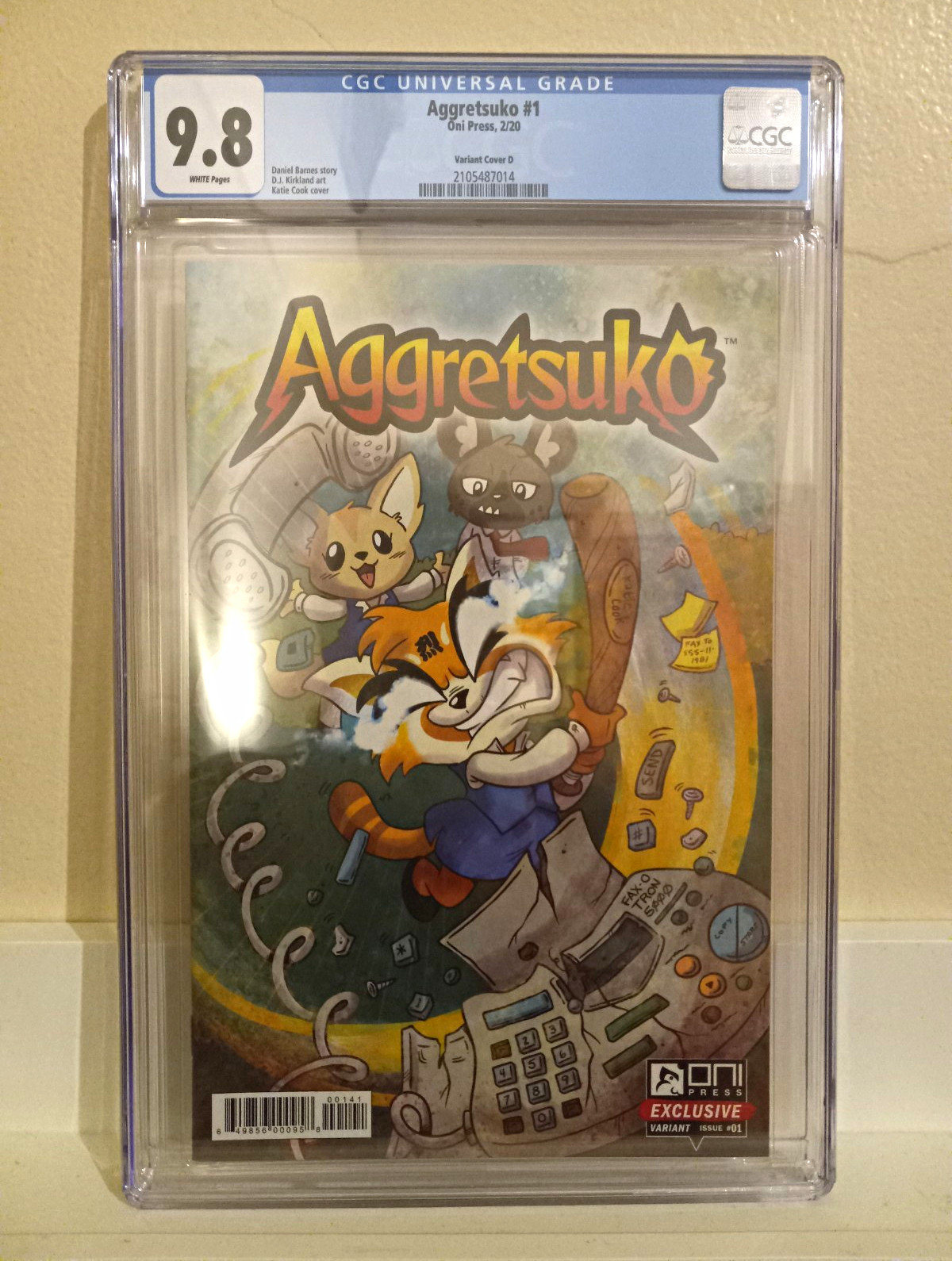 Oni Press Aggretsuko #1 (2020) CGC 9.8 Variant Cover D Katie Cook