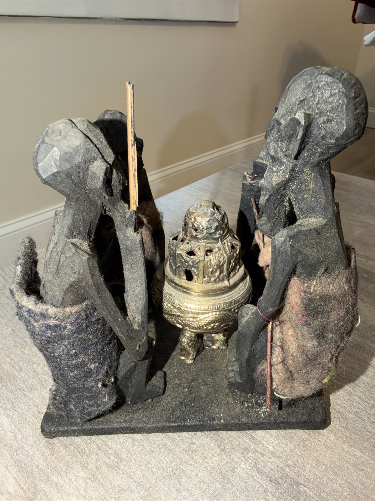 Vintage Antique Wood Carved African Makonde Kenya JUJU WITCH Art Medicine Men