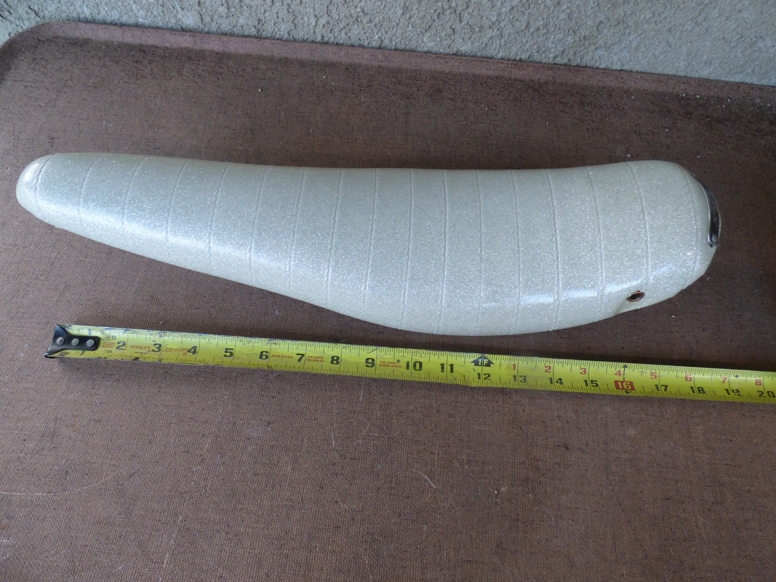 Schwinn Stingray 1967 White Glitter Banana Seat
