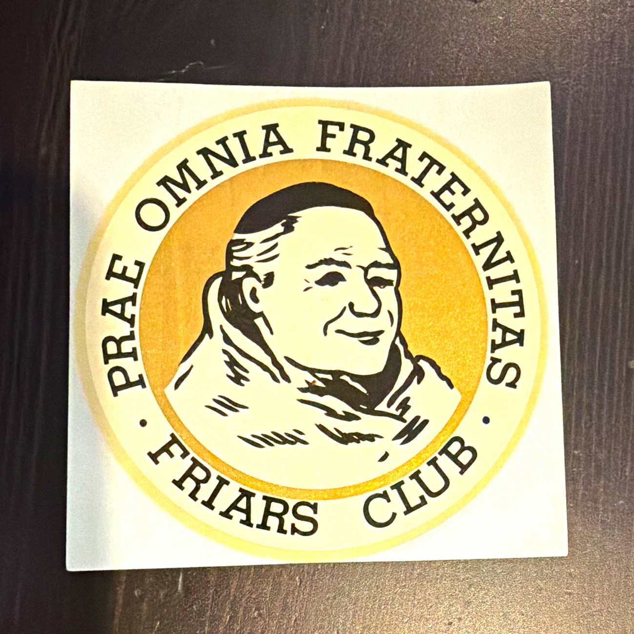 RARE VINTAGE 1960’s-1970’s Friars Club Sticker new