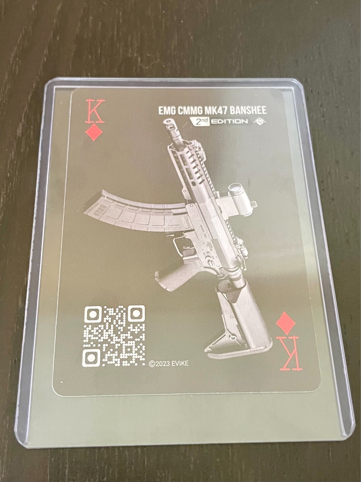 Evike weapons cache card - Second Edition - King of Diamonds (new in sleeve)