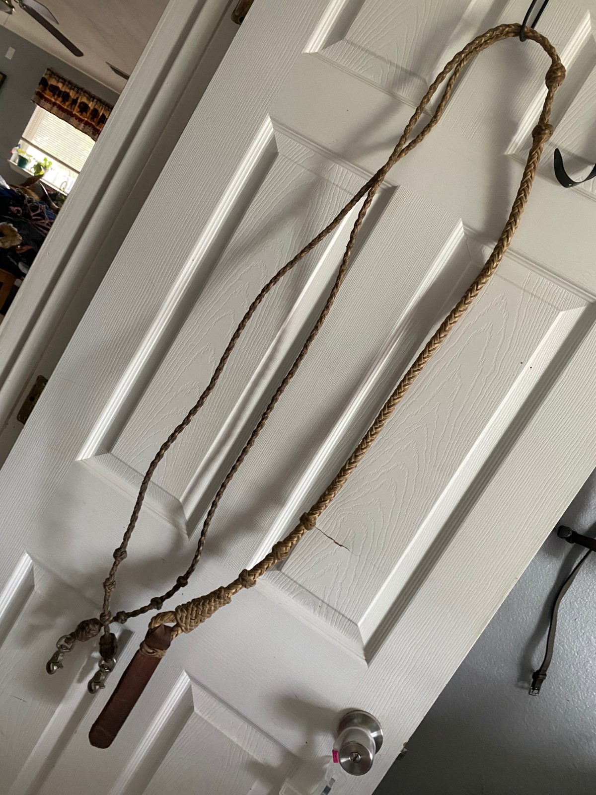 Primitive Vintage Rawhide Braided Romal Reins western tack SHIPS FOR FREE