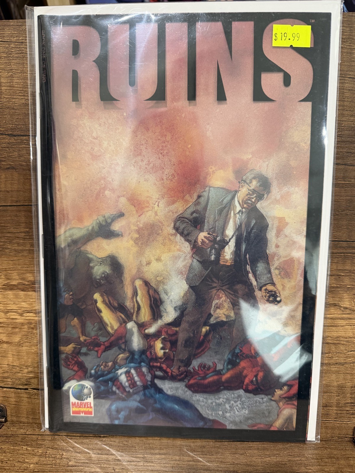 Ruins #1 Alterniverse Acetate Cover Warren Ellis Marvel 1995
