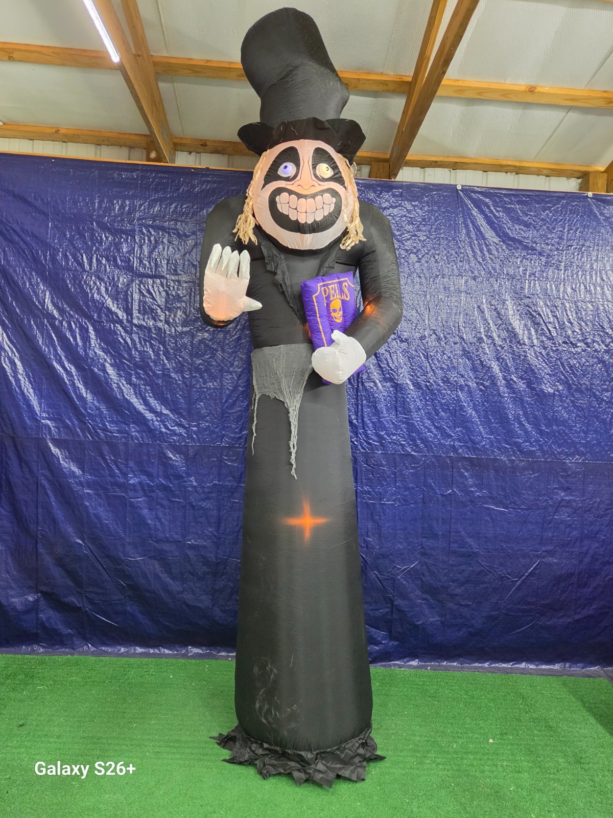 12ft Gemmy Airblown Inflatable Prototype Halloween Undertaker #226806