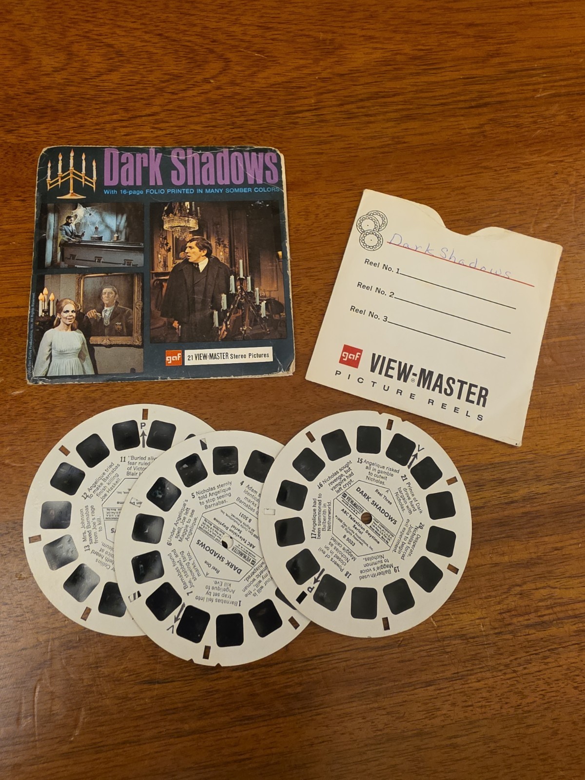 Vintage 1968 DARK SHADOWS View-Master Packet B503 