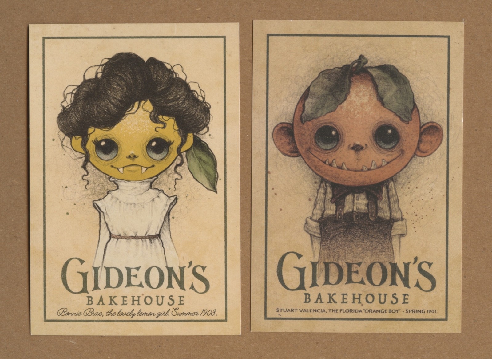 Disney Springs Gideon's Bakehouse April and September Menu Cards 2021
