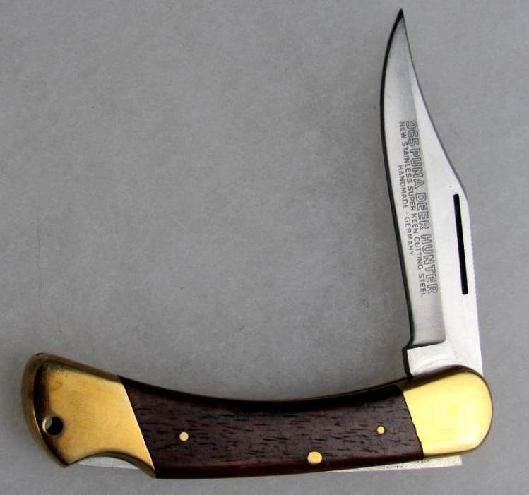 Vintage Puma 965 (Germany) Deer Hunter Lockback Folding Knife Excellent Conditio