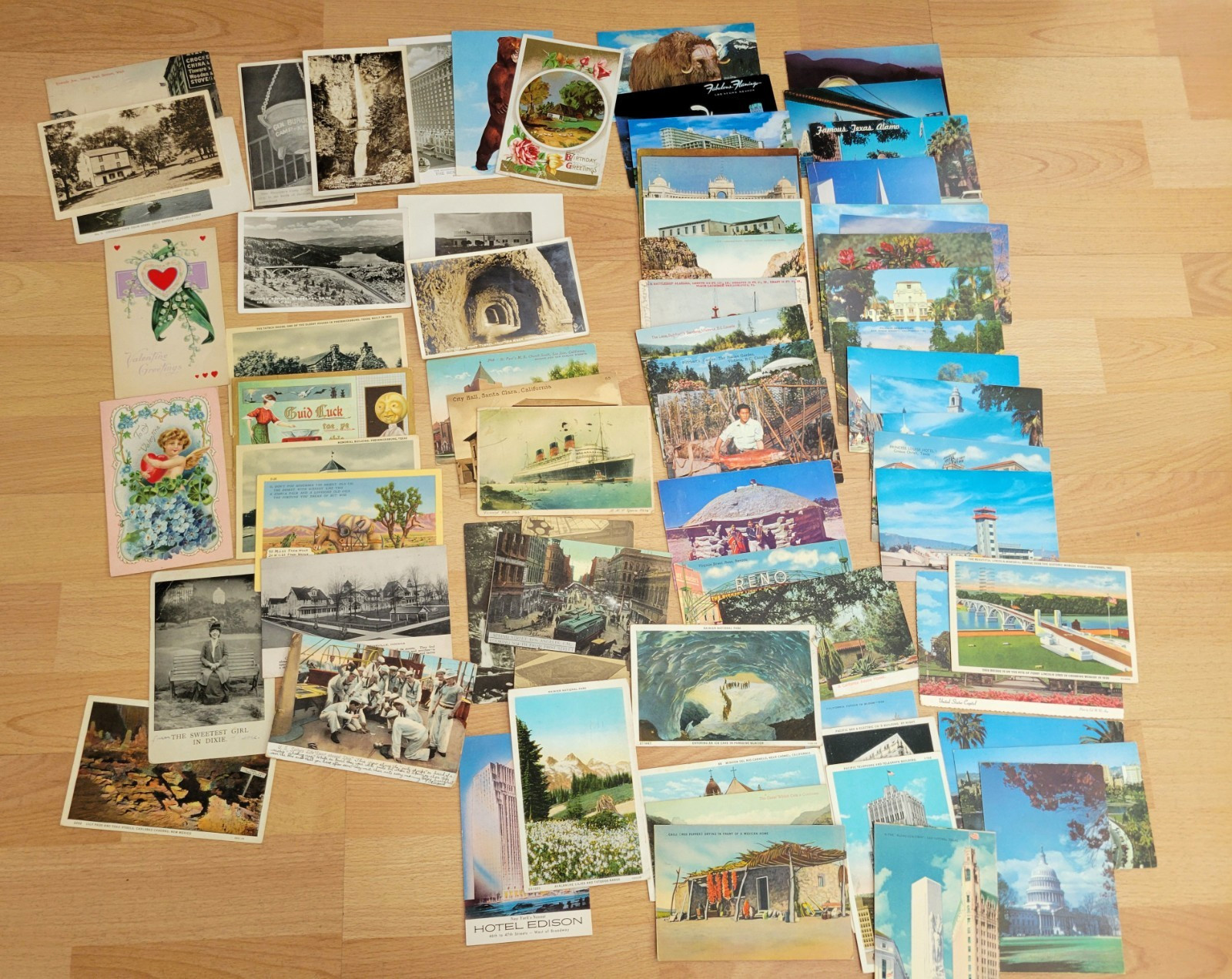 Vintage/Antique POSTCARDS LOT OF 200+ 1907+ International Domestic Several RPPC
