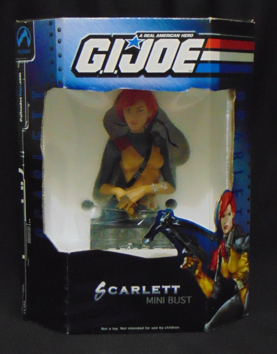 Palisades Toys G.I. Joe Scarlett Mini Bust #556/2160 New In Box Sealed