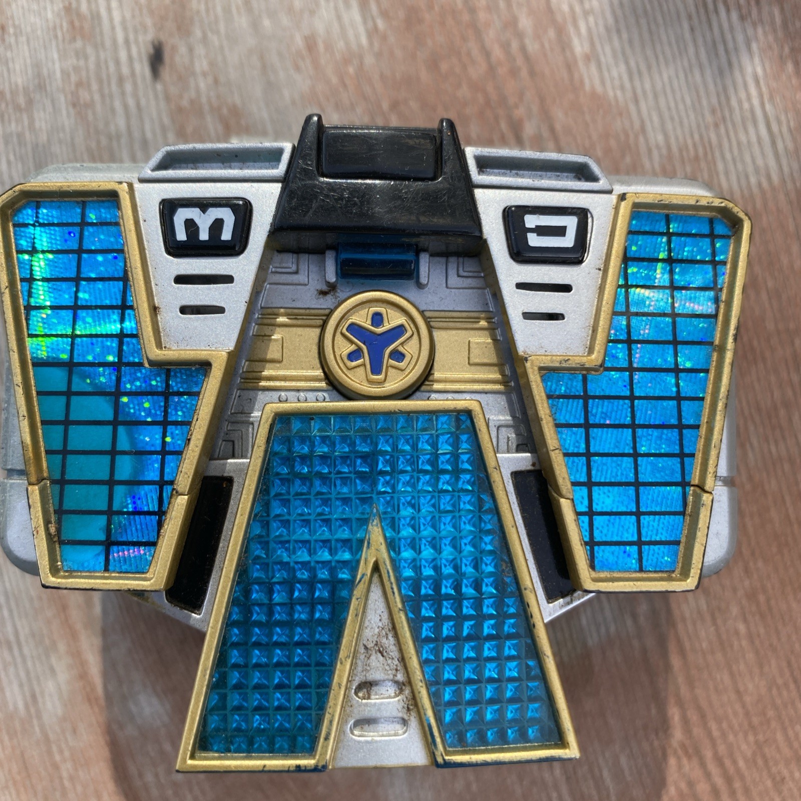 Vintage 1999 Power Rangers Lightspeed Rescue Titanium Ranger Morpher **TESTED**
