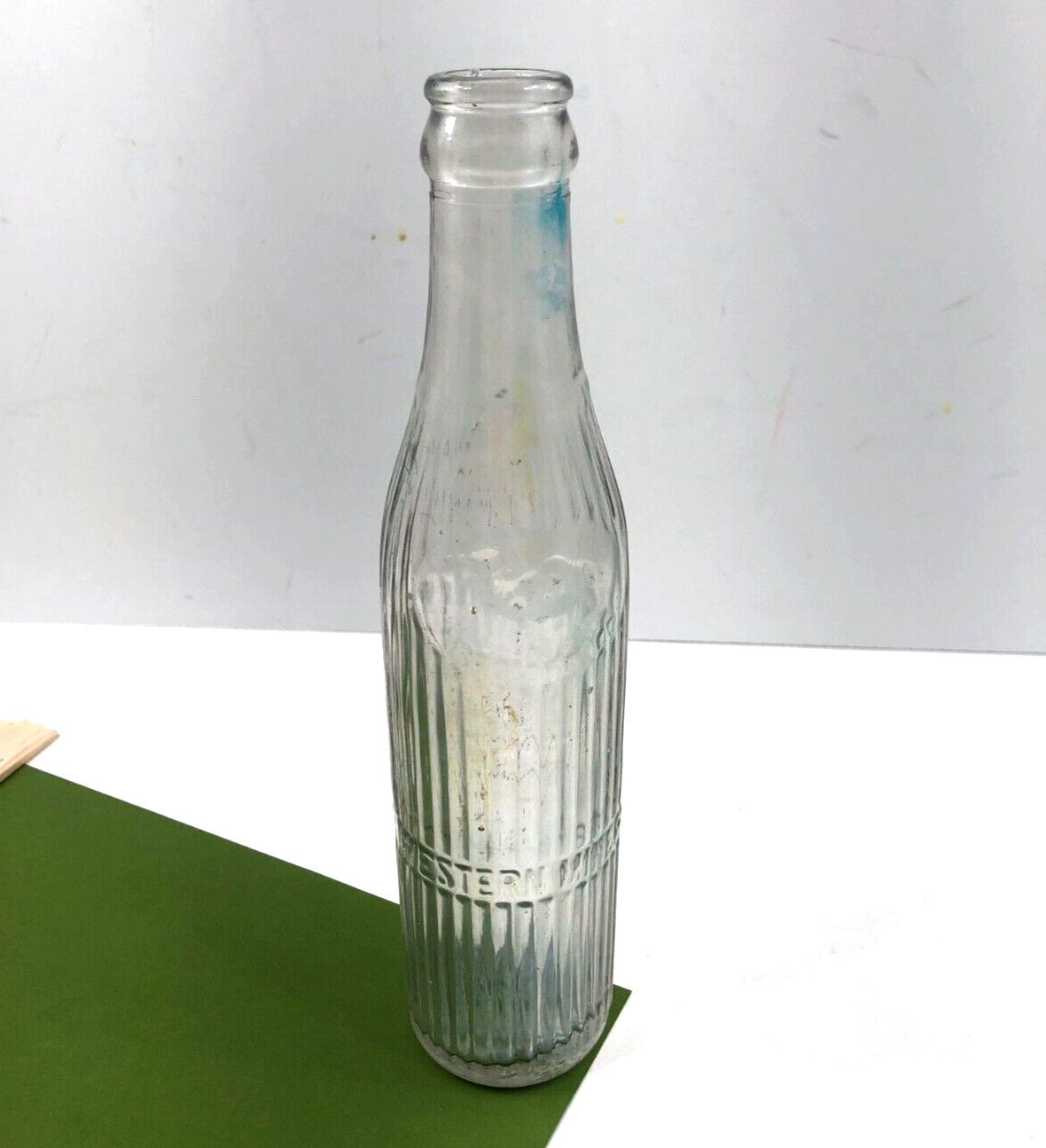 Vintage Western Mineral Water Glass Bottle St. Louis, MO Camel Embossed
