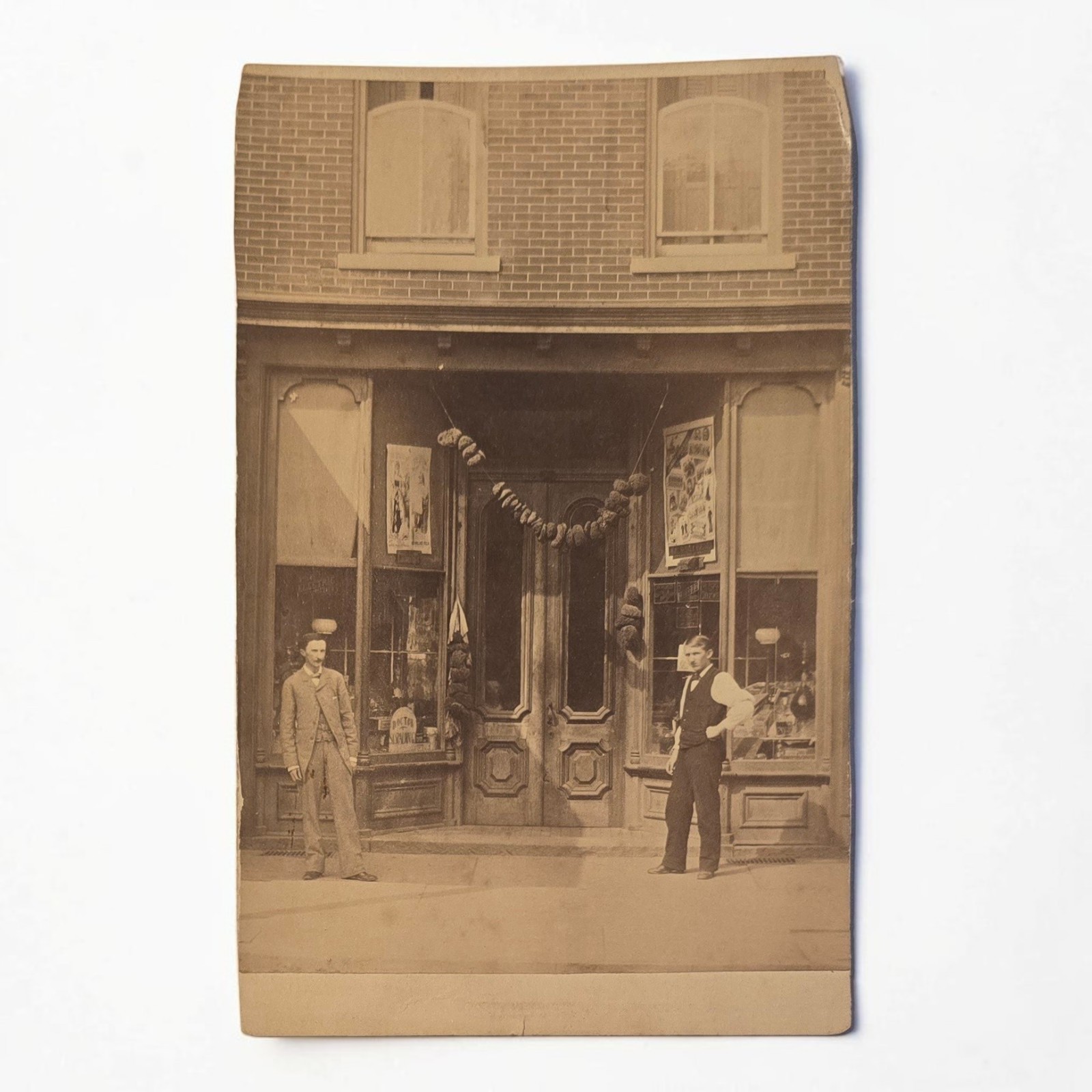 Antique 1900s Drug Store Photograph Pharmacy Apothecary 4.25X6.5 Quack Medical