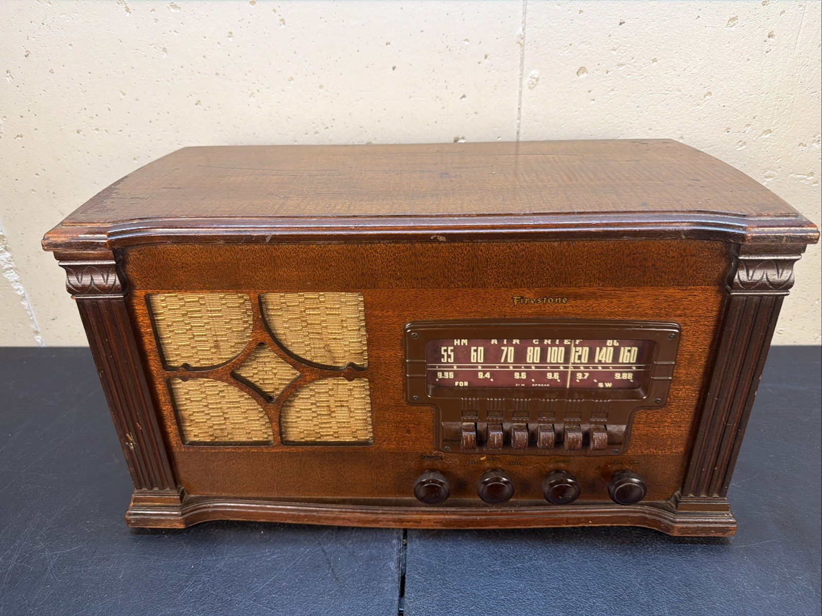 Firestone 4-A-21 Air Chief Original Wood Vintage Radio from days gone by...WORKS