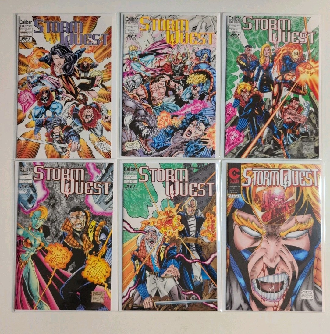StormQuest #1-6 Complete Series Comic Lot Caliber Comics