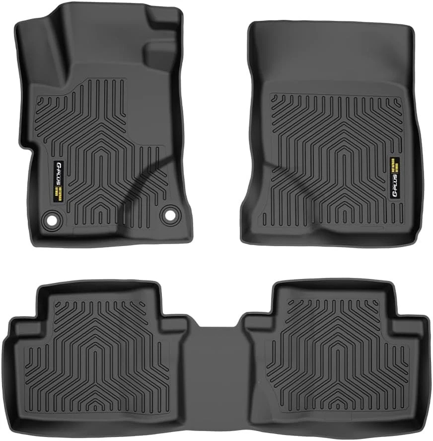 TPE Floor Liner 3PCS, All Weather Protection Mats, Waterproof, Compatible with