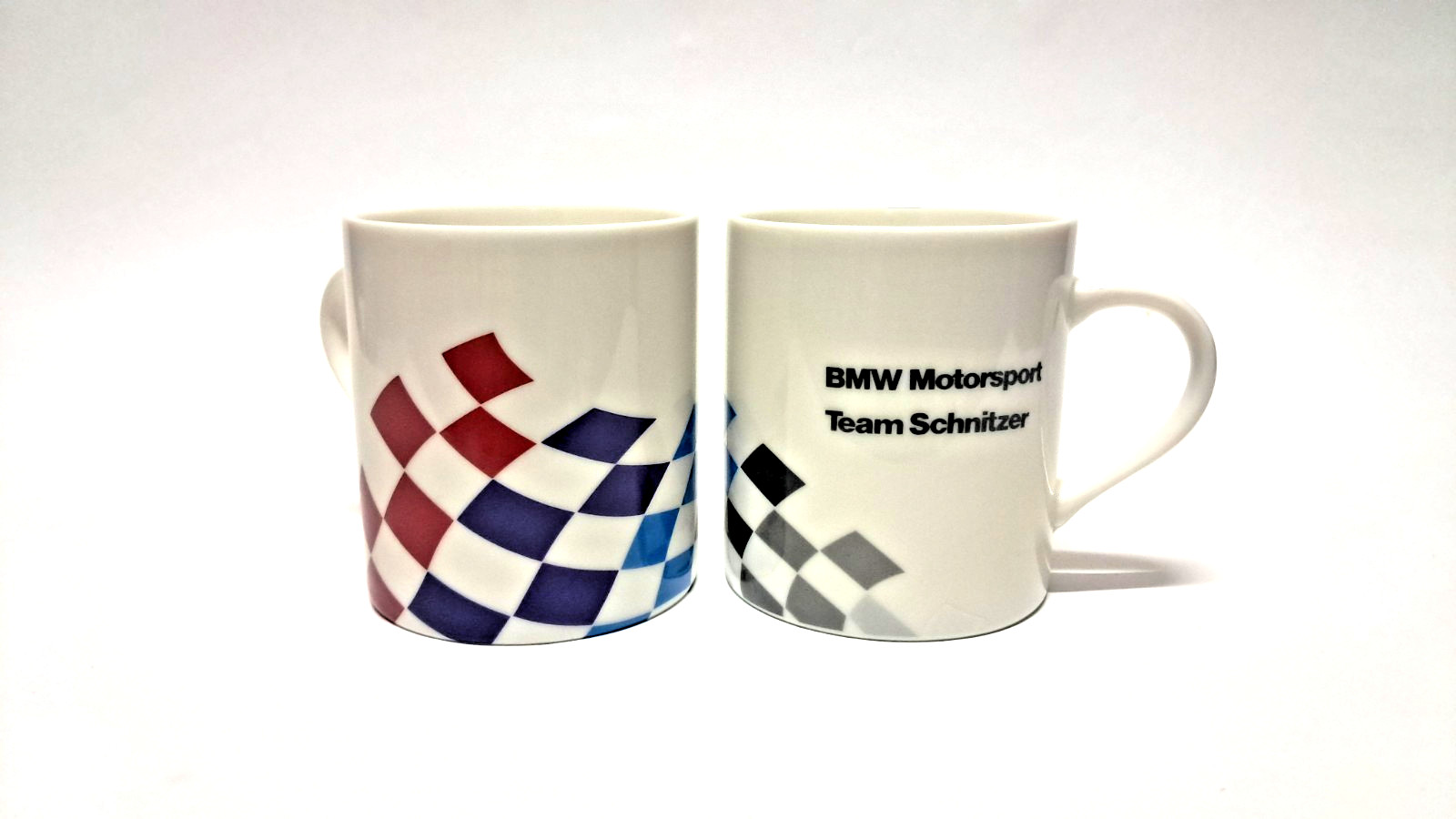 Vintage 90s BMW Motorsport Team Schnitzer M3 Racing Coffee Mugs Set of 2 DTM