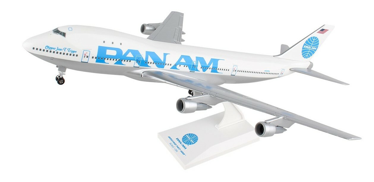 Skymarks SKR998 Pan Am American Boeing 747-100 N747PA Desk Model 1/200 Airplane