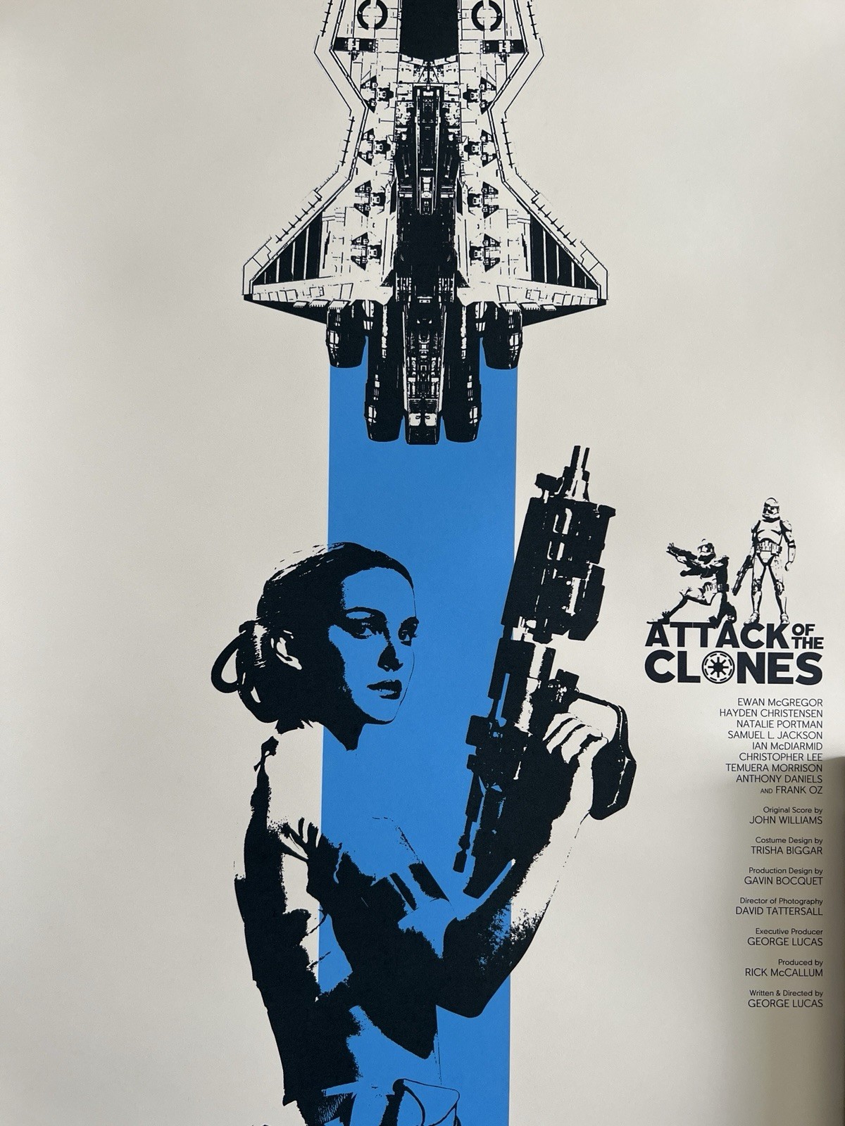 Attack of the Clones 11” X 17” Minimalist Art Print STAR WARS Padme Amidala New