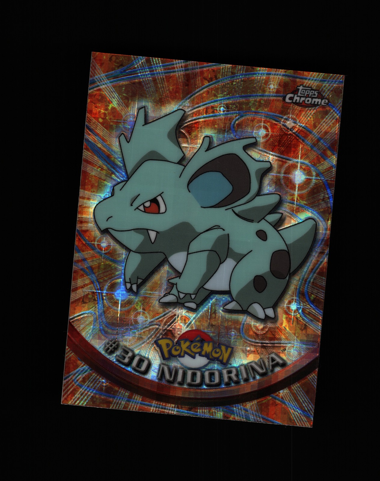 2000 Topps Chrome Pokemon Tekno Chrome Nidorina #30 NM-MT