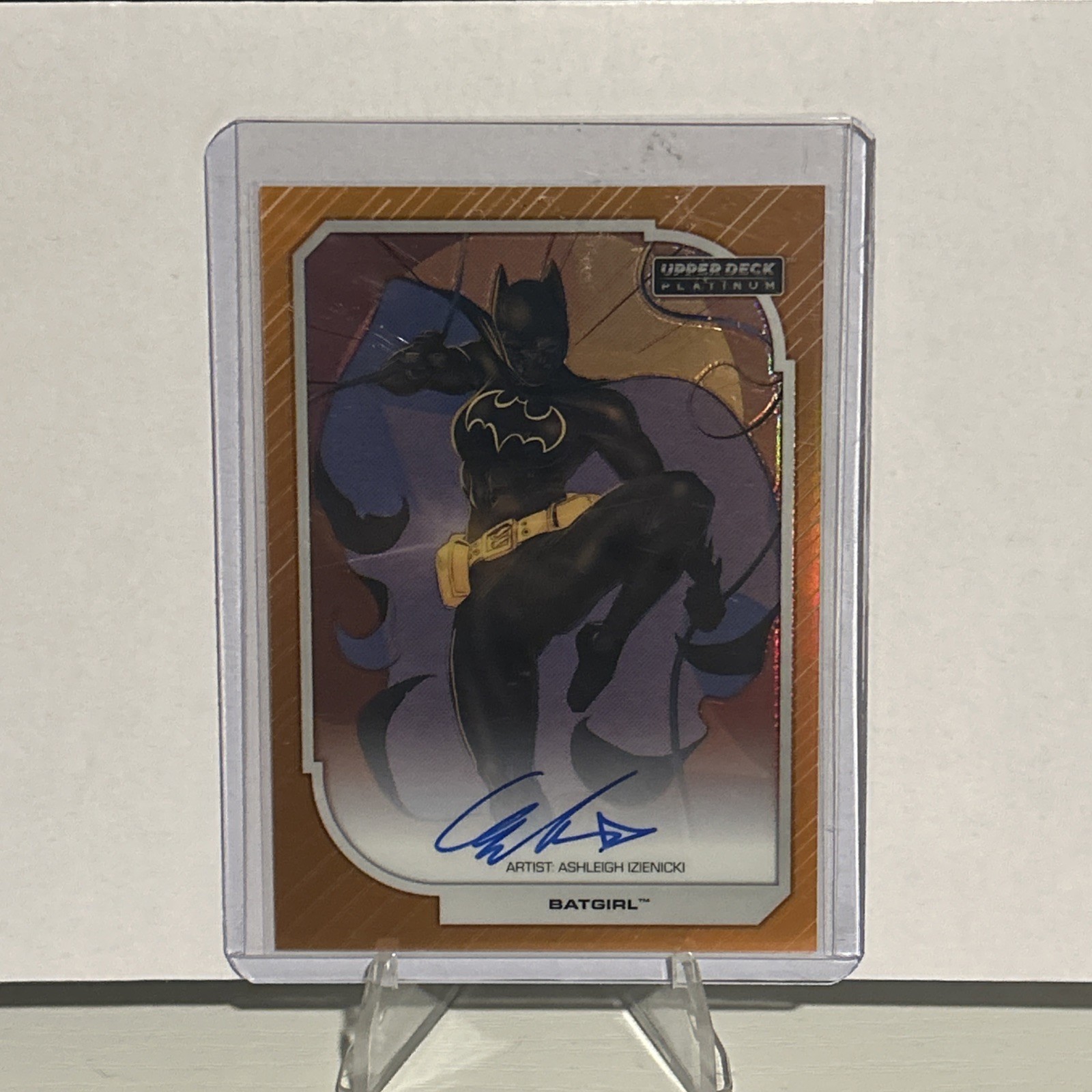 2026 Upper Deck DC Platinum #92 Batgirl Cassandra Cain Orange Auto ALPHA 1/35