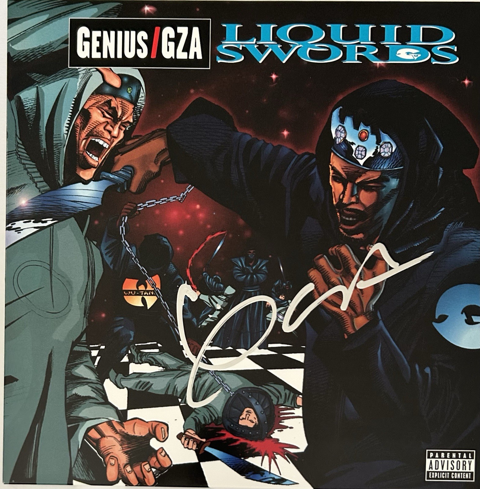 GZA SIGNED LIQUID SWORDS VINYL LP WU TANG CLAN GENIUS RARE HIP HOP - BECKETT COA
