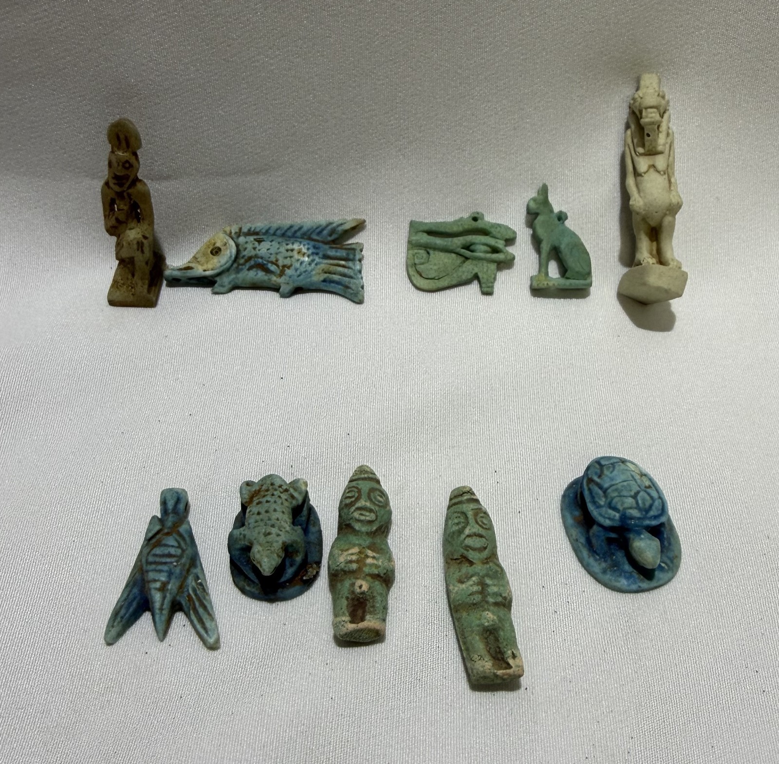 Ancient Egyptian Antiques Amulets Faience Figurines Pharaonic Collectibles Arts