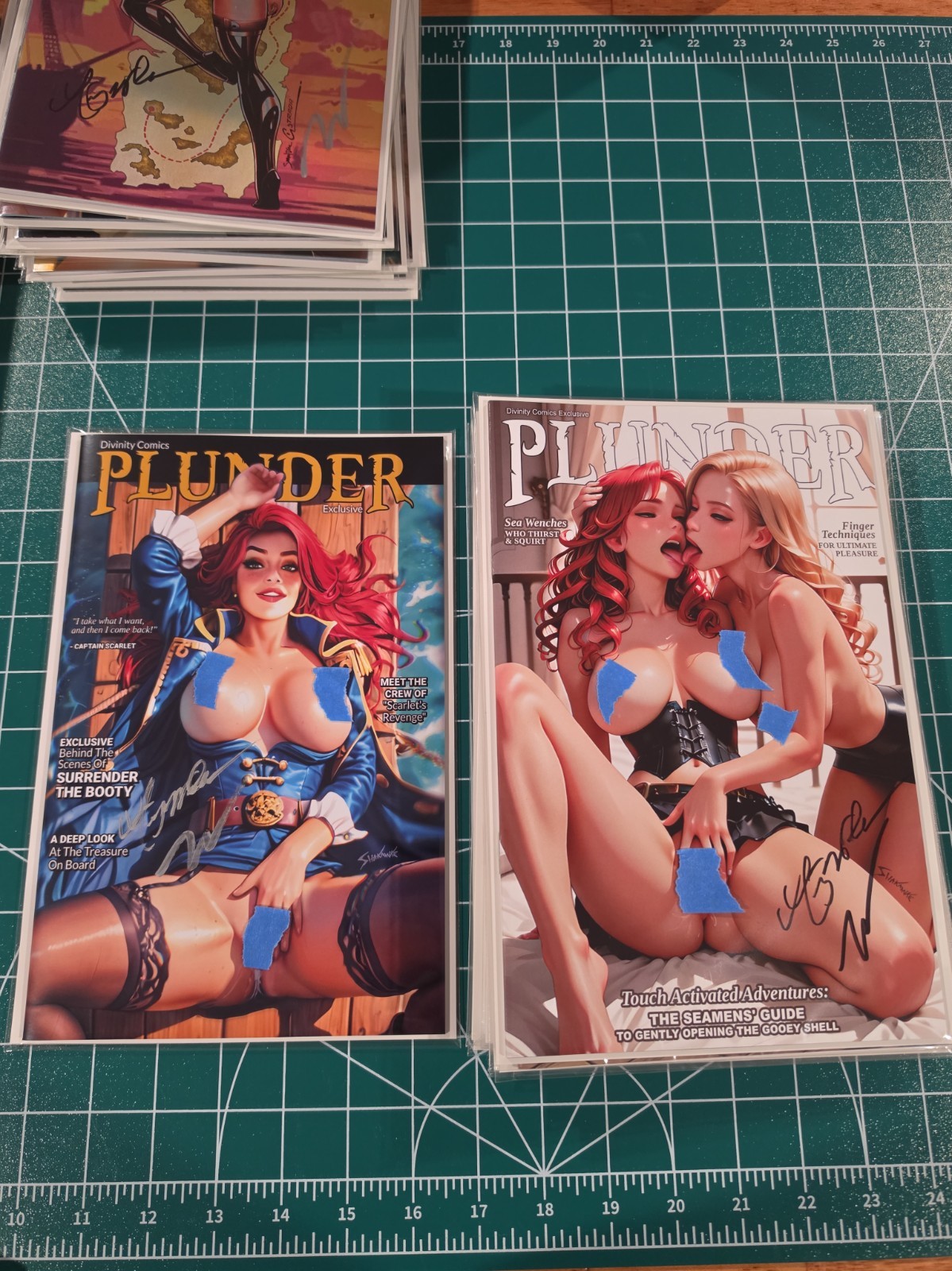Surrender the Booty #1 And #2  Regular.  Divinity Comics. Naughty And Signed. 