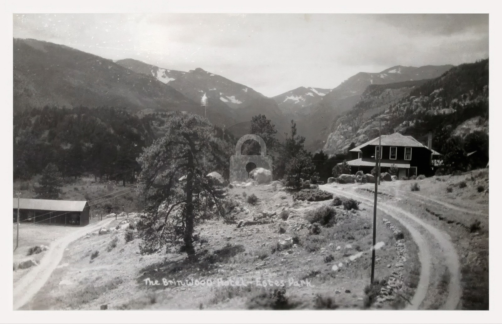Brinwood Hotel Estes Park Colorado RPPC Photo Postcard COPY