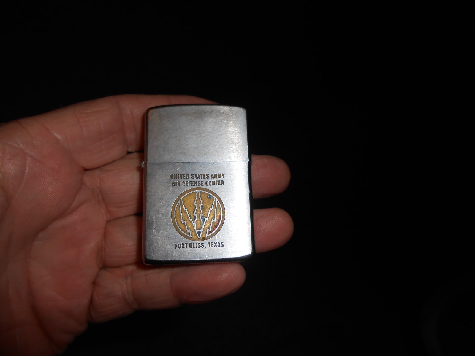 1966 ZIPPO Lighter United States US Army Air Defense Center Fort Bliss Texas