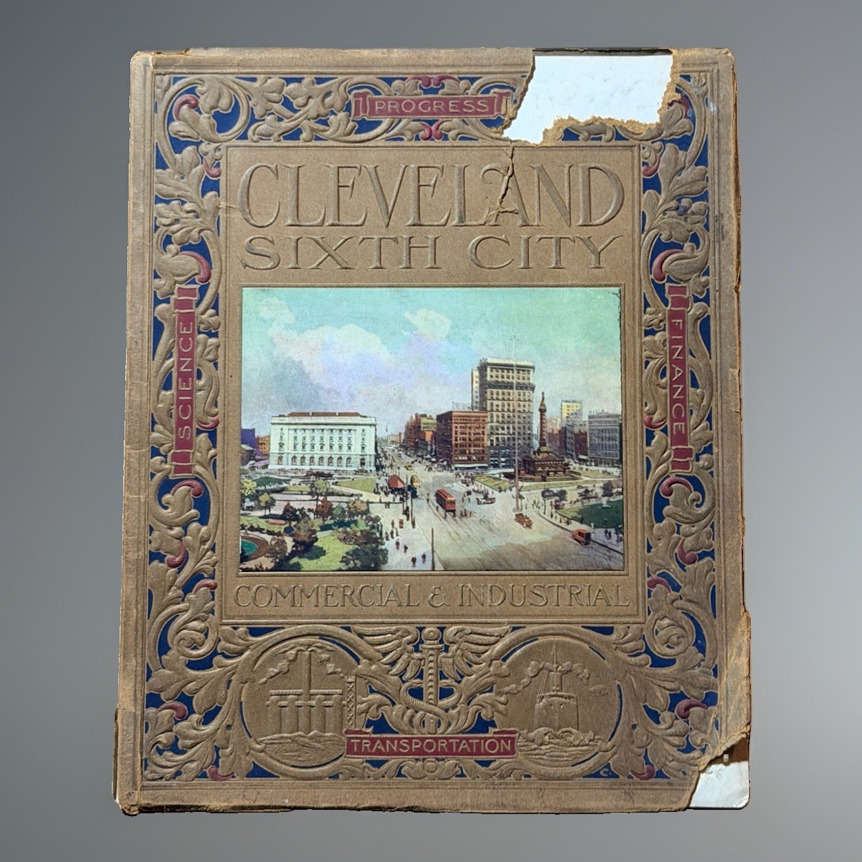 1917 Cleveland sixth City commercial industrial Ohio Photo History Pic