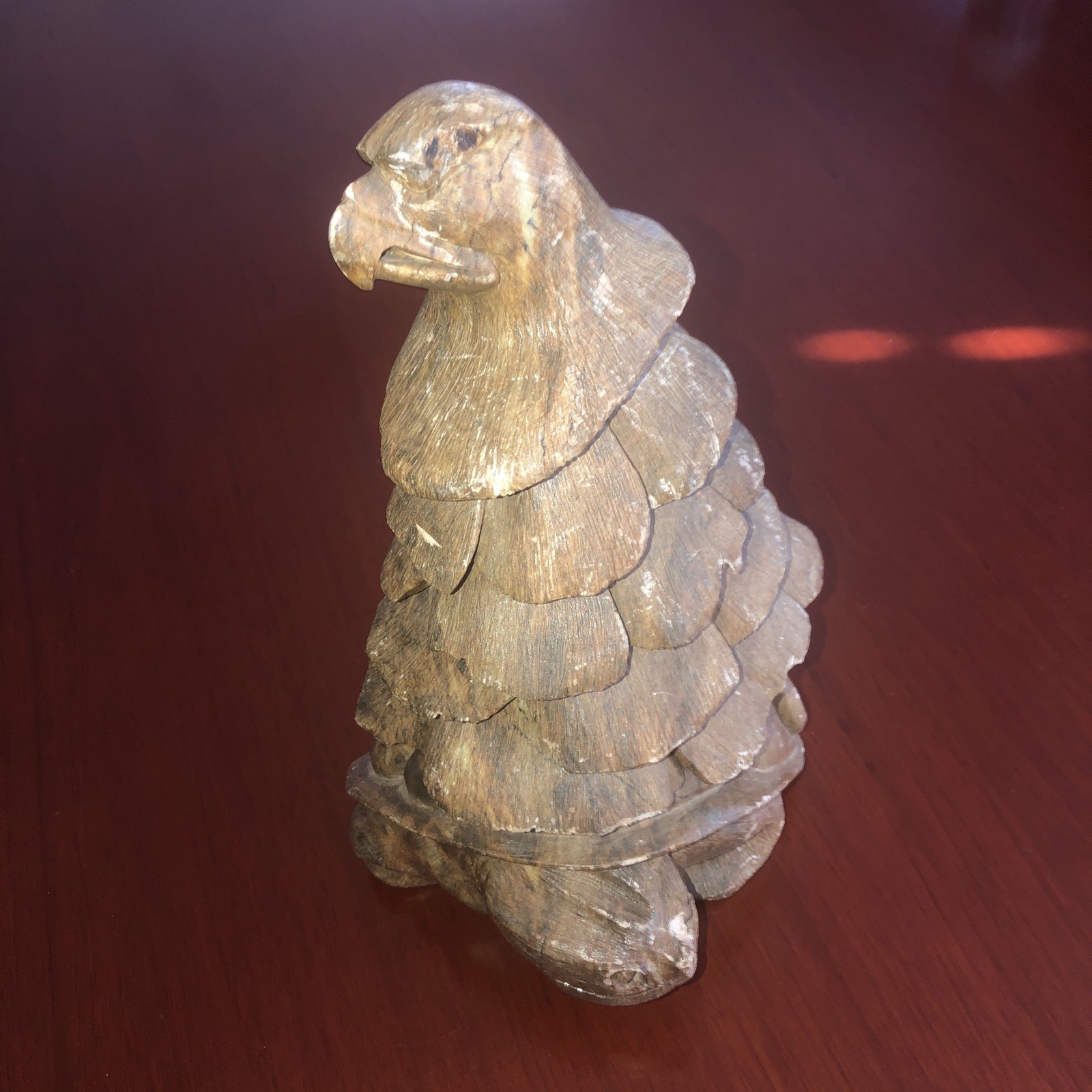 Ben Henry Six Nations Soapstone Guardian Eagle Tree Of Peace Earth Turtle Rare