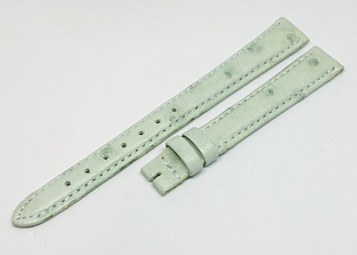 LONGINES Genuine Ostrich Leather Watch Band Strap 12mm Unused L10
