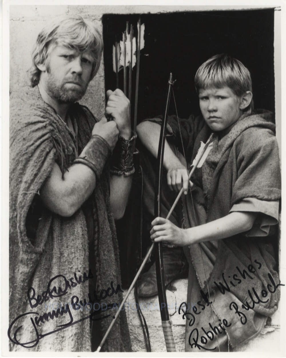 JEREMY BULLOCH and ROBBIE BULLOCH - Robin Of Sherwood - SWAU Certified