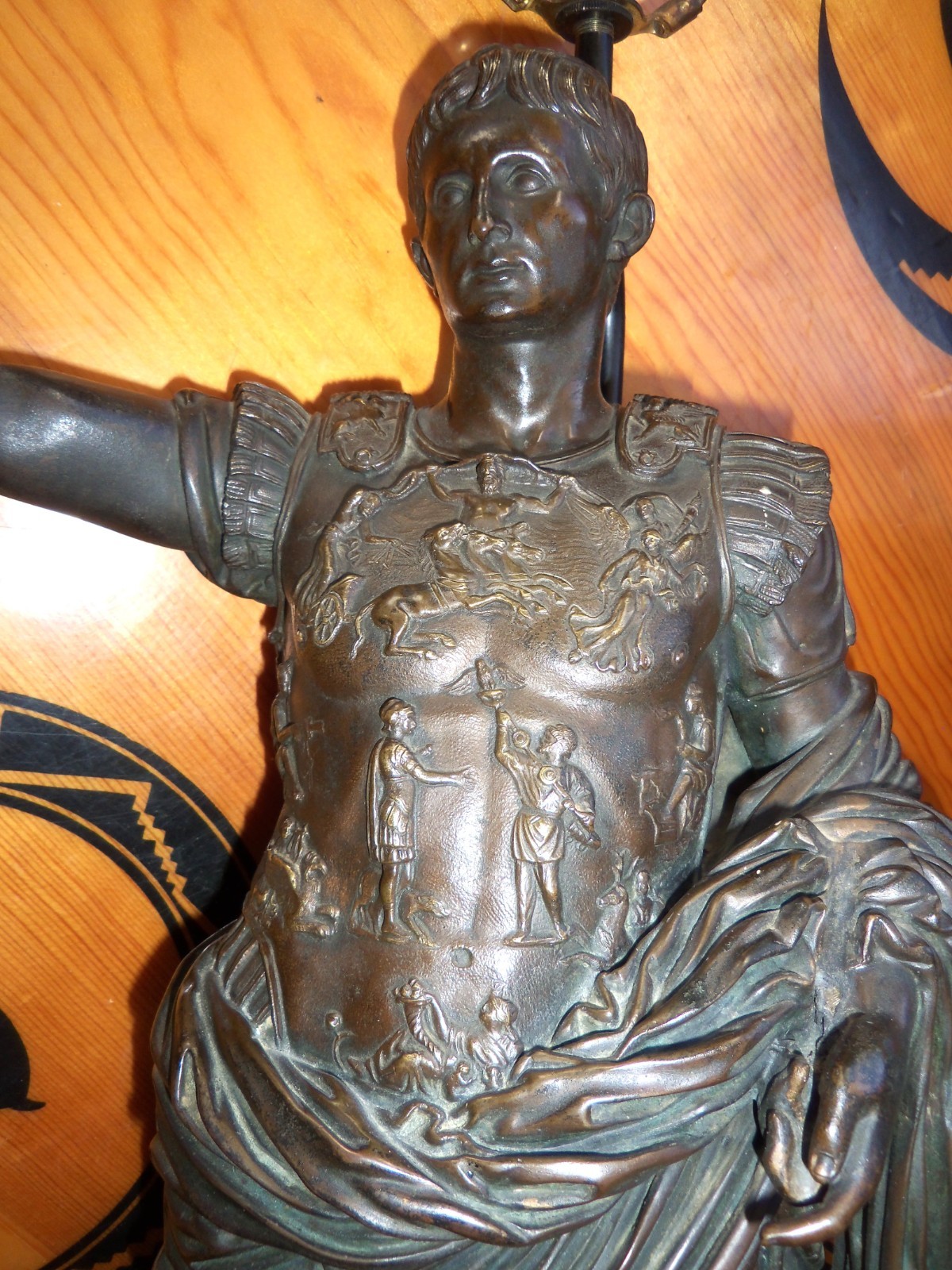 Antique Nelli Bronze Augustus of Prima Porta Sculpture 19